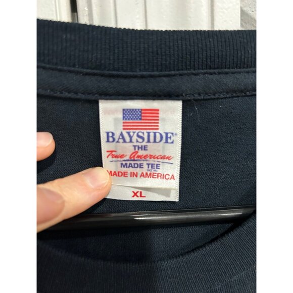 U.S. Navy Veteran I Served T-Shirt XL Bayside Made In USA Cotton Black - Picture 5 of 8